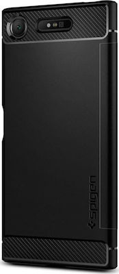 Spigen Rugged Armor Back Cover Σιλικόνης Μαύρο (Xperia XZ1)