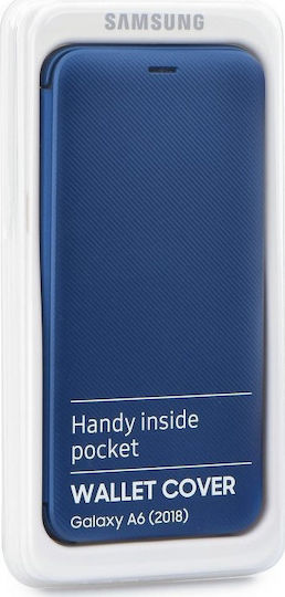 Samsung Book Synthetic Leather Blue (Galaxy A6 2018) WW