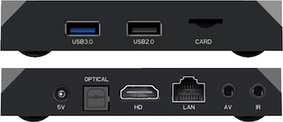 TV-Box X96 Max+ 8K UHD mit WiFi USB 2.0 4GB RAM und 64GB Speicherplatz mit Betriebssystem Android 9.0