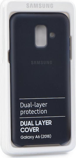 Samsung Задна корица Пластмаса Черен (Galaxy A6 2018) WW
