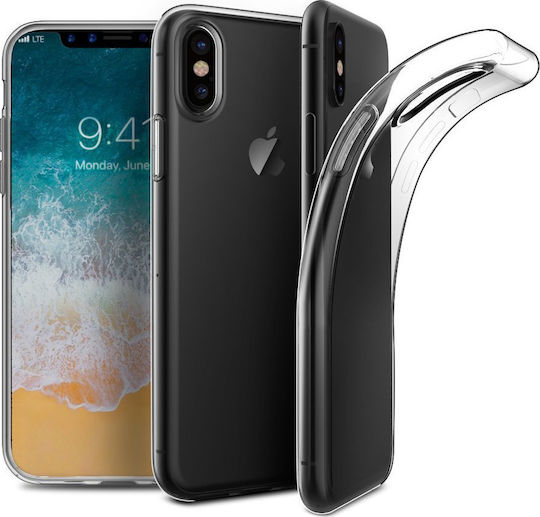 Ultra Thin TPU Umschlag Rückseite Silikon 1mm Transparent (iPhone X / Xs) 56803990