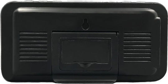 AKAI Tabletop Digital LED Clock Plastic with Alarm Clock and Radio Black ACR-3899