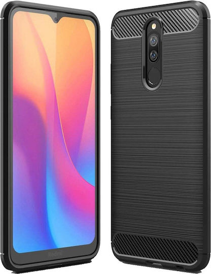 Hurtel Задна корица Силикон Черен (Redmi 8)