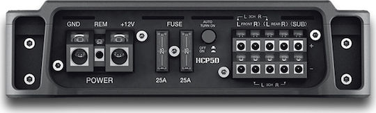 Hertz Ενισχυτής Αυτοκινήτου HCP 5D 5 Καναλιών (Κλάση D)