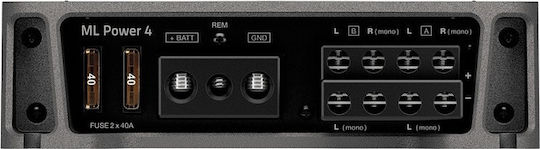 Hertz Car Audio Amplifier ML Power 4 4 Channels (D Class)