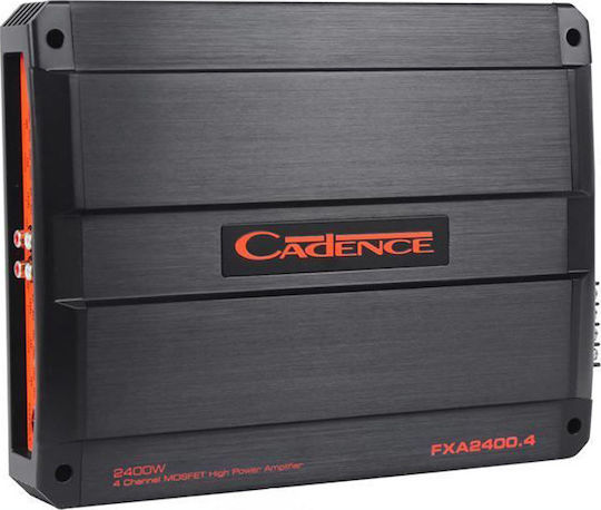 Cadence Ενισχυτής Αυτοκινήτου FXA 2400.4 4 Καναλιών (Κλάση A/B)