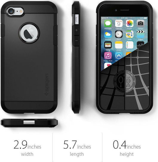 Spigen Tough Armor 2 Back Cover Πλαστικό Μαύρο (iPhone 8/7)