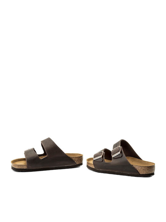 Arizona Oiled Leather Leder Herrensandalen Habana Regelmäßig Passform