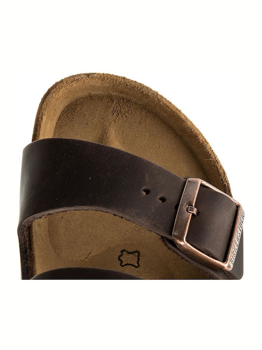 Arizona Oiled Leather Leder Herrensandalen Habana Regelmäßig Passform