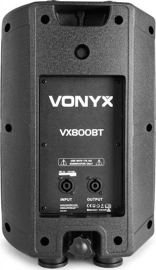 Vonyx VX800BT 170.102 Set with Powered PA Speakers with Woofer 12" 44x43x43cm.