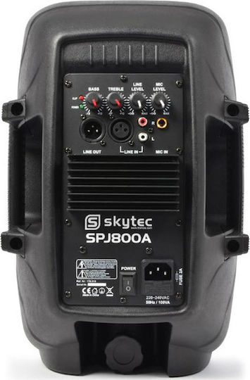 Vonyx SPJ-800A 178.018 Active Speaker PA 200W with Woofer 8" 21.5x25x39cm.