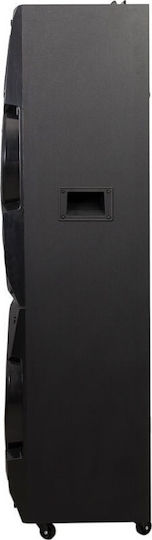Akai Proffesional Karaoke-Lautsprecher mit Kabellosem Mikrofon und Lichteffekten DJ-S5H Schwarz