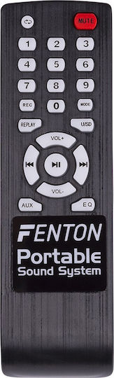 Fenton Ηχείο Karaoke με Ασύρματο Μικρόφωνο και Εφέ Φωτισμού FT10LED 170.091 Μαύρο