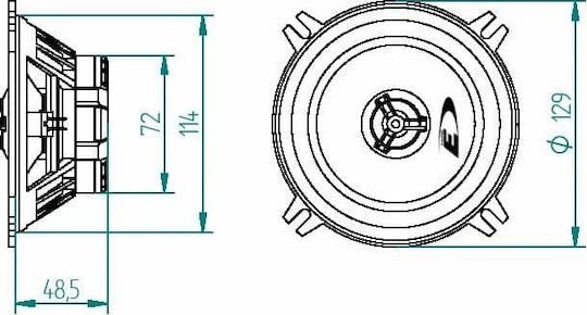 Alpine Комплект Автомобилни Високоговорители 5.25" с 35W RMS (2 път)