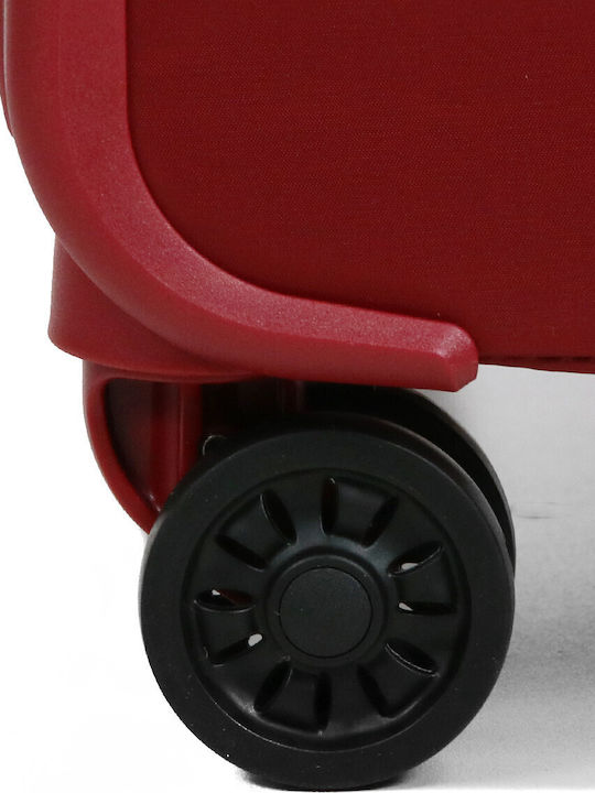Airtex Paris Μεγάλη Βαλίτσα Ταξιδίου Υφασμάτινη Μπορντό με 4 Ρόδες Ύψους 80εκ.