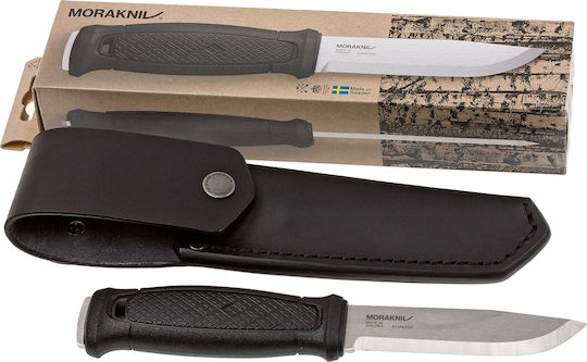Morakniv Garberg (S) Leather Sheath Μαχαίρι Μαύρο σε Δερμάτινη Θήκη