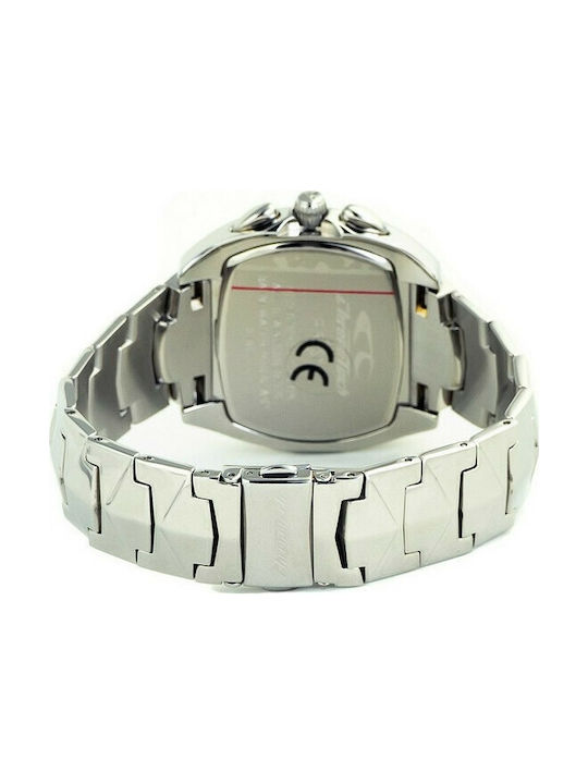 Chronotech Watch Battery with Silver Metal Bracelet CT2188M-04M