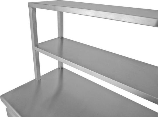 Bambas Frost Английски превод: Stainless Steel Refrigerator Counter 332лт with 2 Doors and Cooling Machine 0/+10°C L155xW60xH85см PM6 155