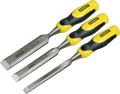 Stanley Dynagrip Skewed Chisel with Plastic Handle 3pcs