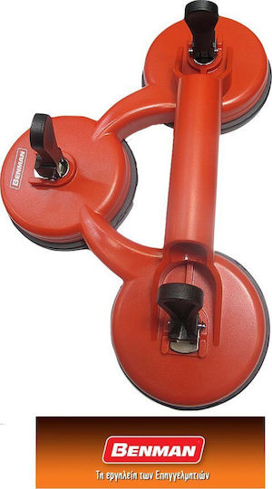 Benman Fiberglass Triple Work Suction Cup with Max Lifting Weight 70kg