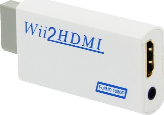 Wii zu HDMI-Adapter 168342102 Wii2HDMI HDMI-Adapter für Wii Weiß