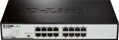 D-Link DGS-1016D Unmanaged L2 Switch με 16 Θύρες Gigabit (1Gbps) Ethernet