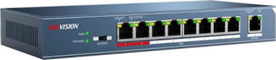 Hikvision DS-3E0109P-E/M Unverwaltet L2 PoE+ Switch mit 9 Ports Ethernet