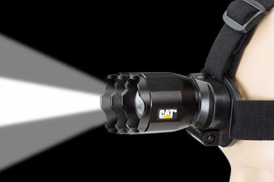 CAT Επαναφορτιζόμενος Φακός Κεφαλής LED IPX4 με Μέγιστη Φωτεινότητα 380lm