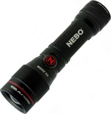 Nebo Rechargeable Flashlight LED Waterproof Dual Function with Maximum Brightness 450lm Redline Flex 1 x AA