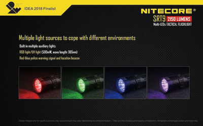 NiteCore Φακός LED UV IPX8 με Μέγιστη Φωτεινότητα 2150lm SRT9