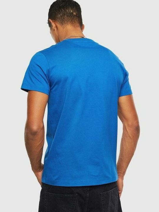 Diesel Herren T-Shirt Kurzarm Blau