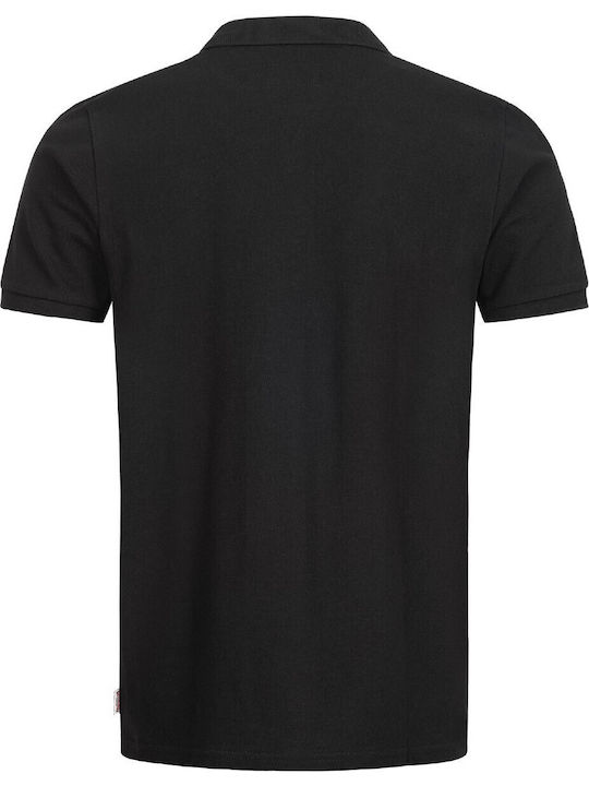 Lonsdale Whalton Polo T-Shirt Black