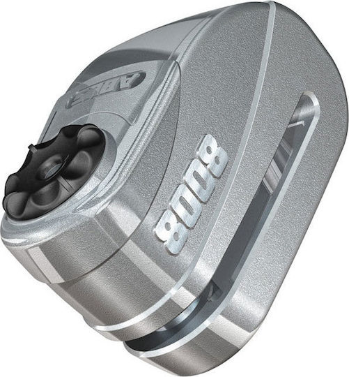 Abus Granit Detecto X Plus 8008 Motorcycle Disc Brake Lock with Alarm & 16mm Pin in Gray