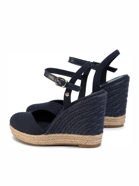 Platforme Dama Tip Espadrile Albastru Marin