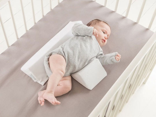 Doomoo Sleep Side Positioner Baby Anti-Roll Pillow White 28x40cm