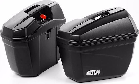 Givi Monokey Motorcycle Hard Side Case Set 22lt in Black Colour