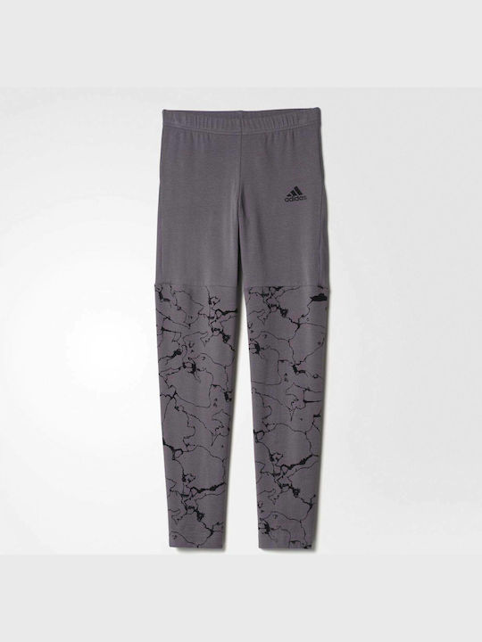 adidas Kids Long Sport Legging Gray