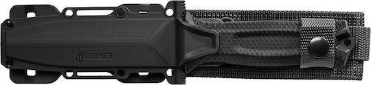 Gerber Strongarm Serrated Μαχαίρι Επιβίωσης Μαύρο σε Θήκη