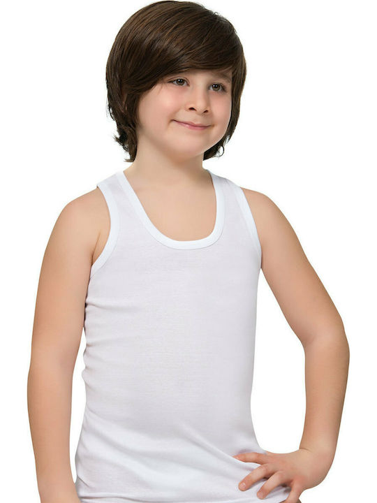 Namaldi Kinder Unterhemd Tank-Top Weiß 1Stück