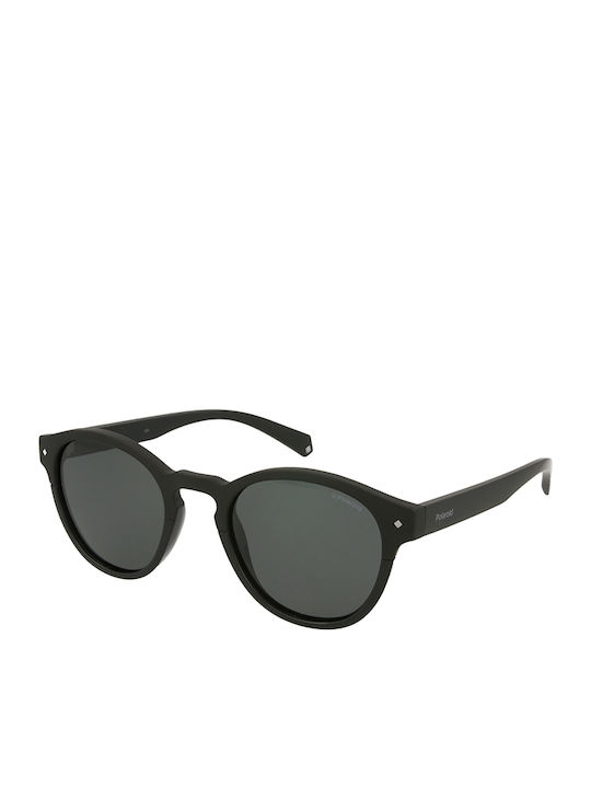 Polaroid Sunglasses with Black Acetate Frame and Black Polarized Lenses PLD 6042/S 807/M9