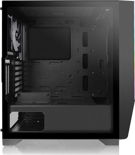 Thermaltake H550 TG ARGB Gaming Middle Tower Carcasă Calculator cu Fereastră Laterală Argintiu