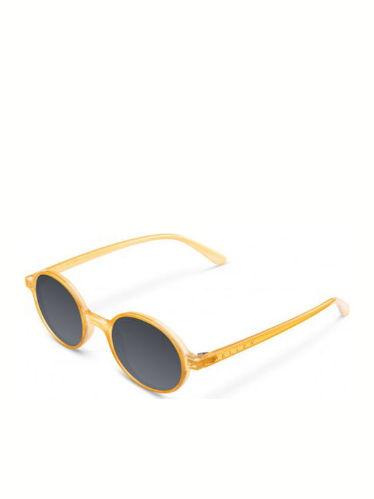 Meller Kribi Sunglasses with Yellow Acetate Frame and Black Lenses
