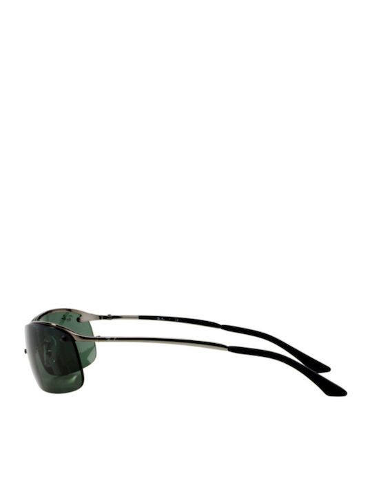 Ray Ban Унисекс Слънчеви Очила с Сребърна Метална Рамка и Зелени Стъкла RB3183 004/71