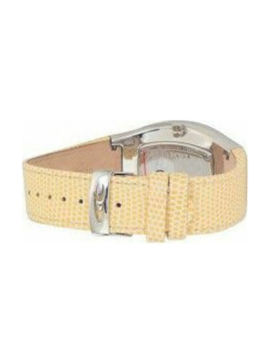 Chronotech Watch Battery with Yellow Leather Strap CT7932AM-88