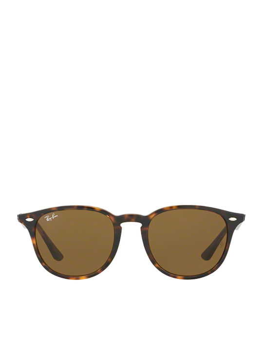 Ray Ban Unisex Sunglasses with Brown Tartaruga Plastic Frame and Brown Lens RB4259 710/73