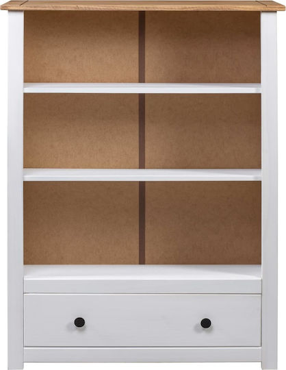 Bibliothek Panama Weiß 80x35x100cm