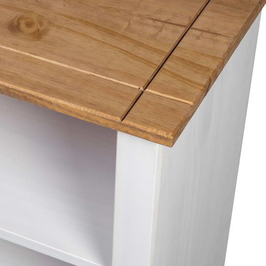 Bibliothek Panama Weiß 80x35x100cm