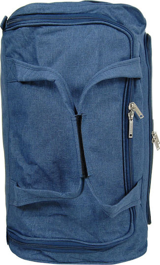 Airtex Paris Sack Voyage 100lt Blue with Wheels Fabric L73xW36xH38cm
