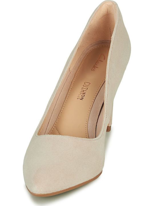 Laina Rae Leder Pumps mit Stiletto-Absatz Beige