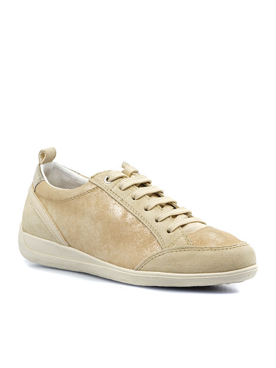 Geox D Myria Damen Anatomisch Sneakers Beige